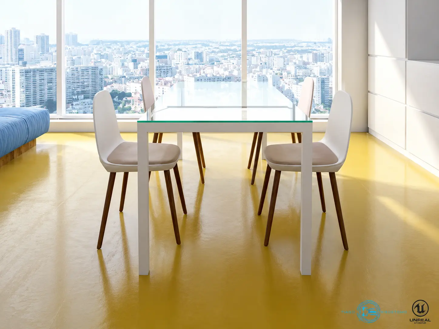 Open-Plan Luxury Dining Space - Architecture Visualization visualization screenshot 1